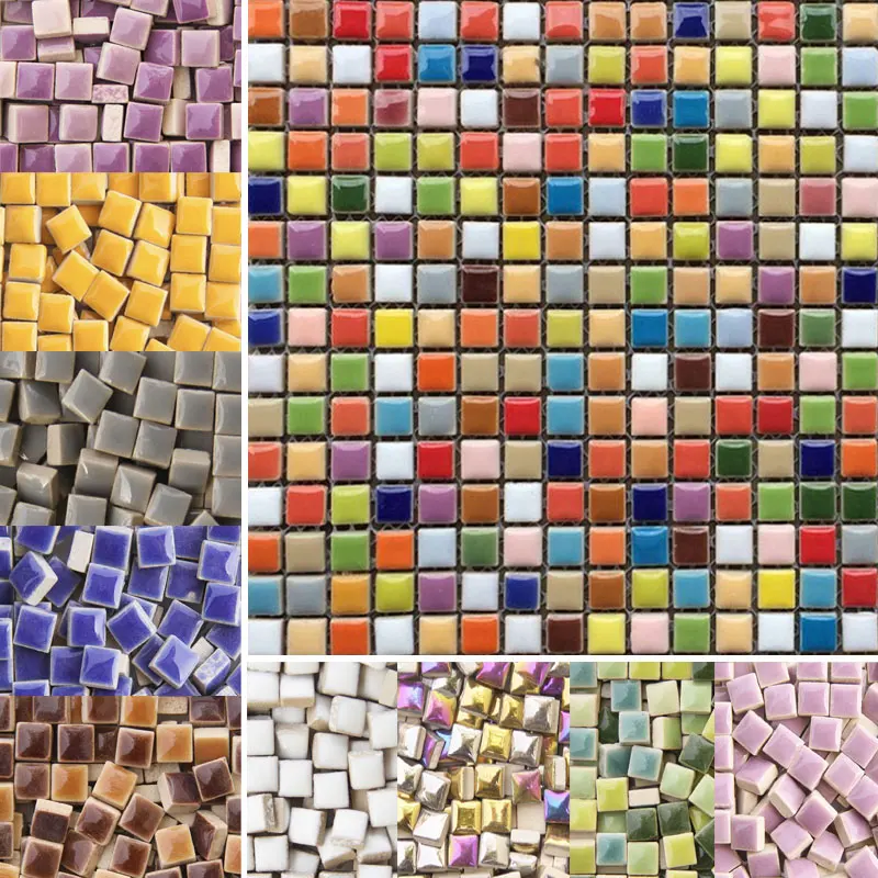 100g DIY Ceramic Mosaic Tiles  - Ceramic Tile Blank recension och pris