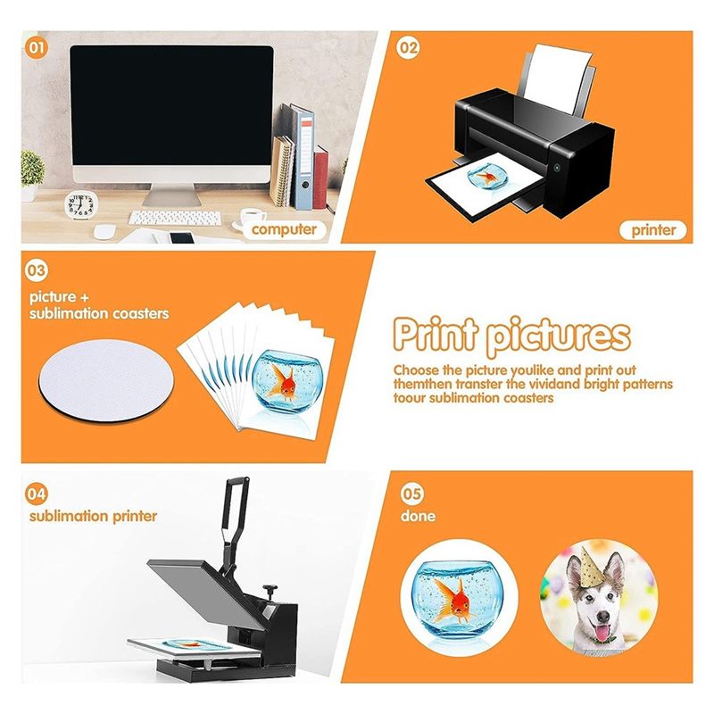 AB46-Sublimation Blank Coaster - Coaster Sublimation Blank recension och pris
