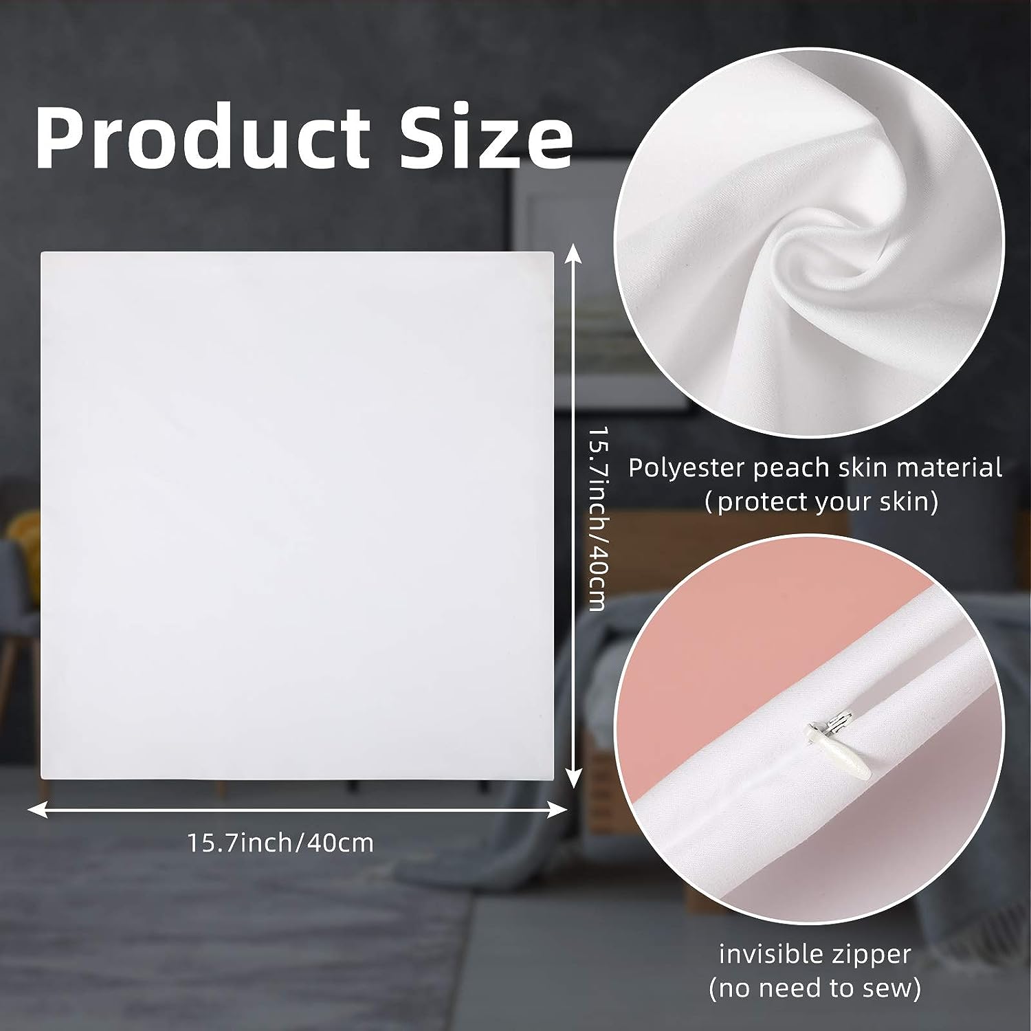 4Pcs Sublimation Blanks Throw  - Pillow Cover Sublimation recension och pris