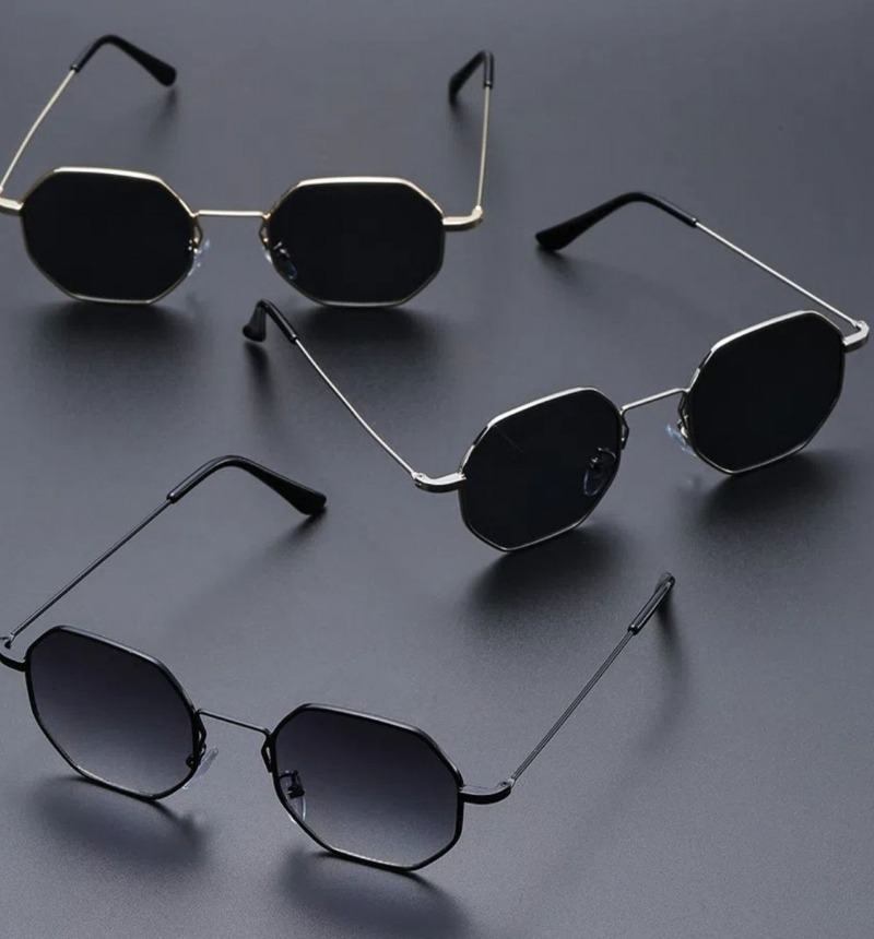 Sexy Small Square Sunglasses W - Metal Photo Panel recension och pris