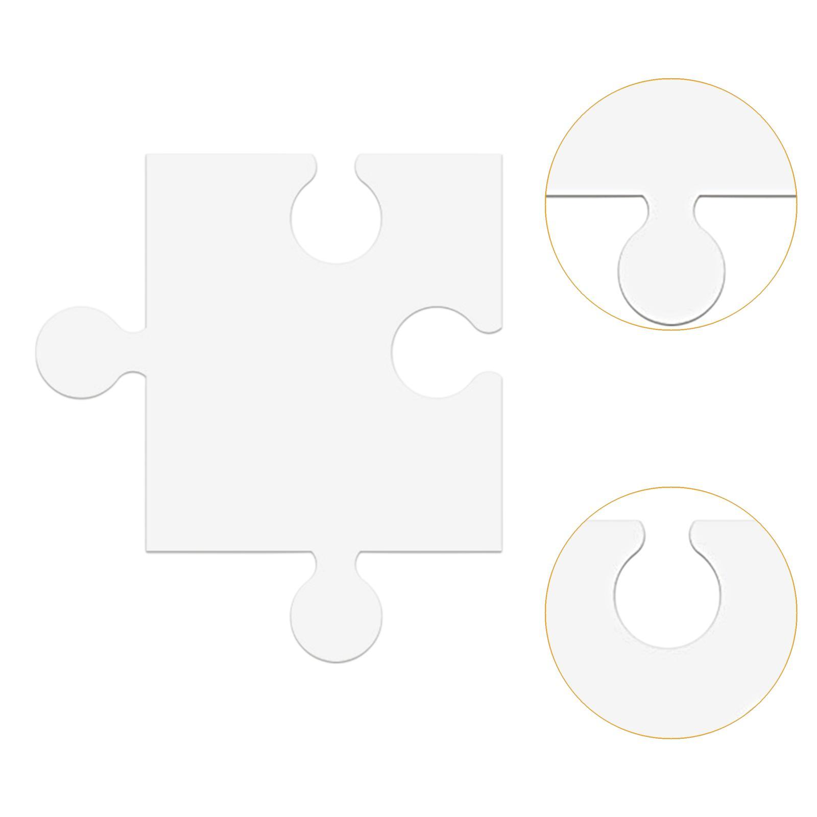 24Pcs White Cardboard Blank Ji - Puzzle Blank White recension och pris