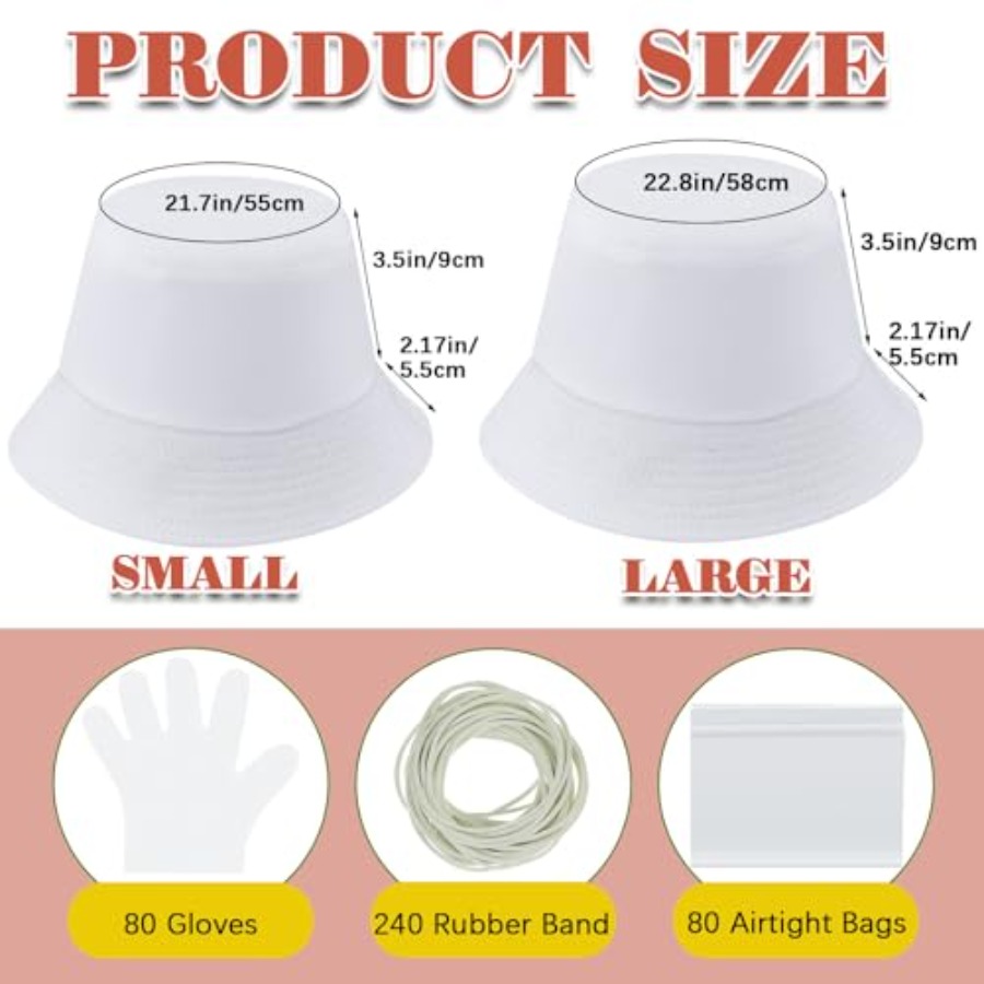 White cotton bucket hat for ti - Hat Sublimation Blank recension och pris