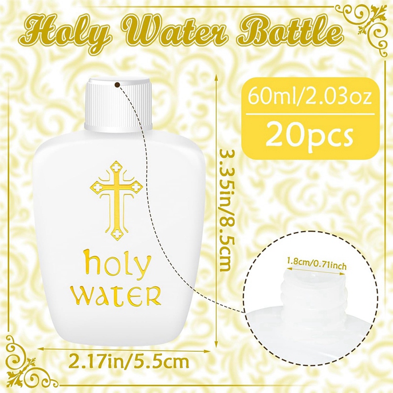 20 Pcs Holy Water Bottles Plas - Water Bottle Blank recension och pris