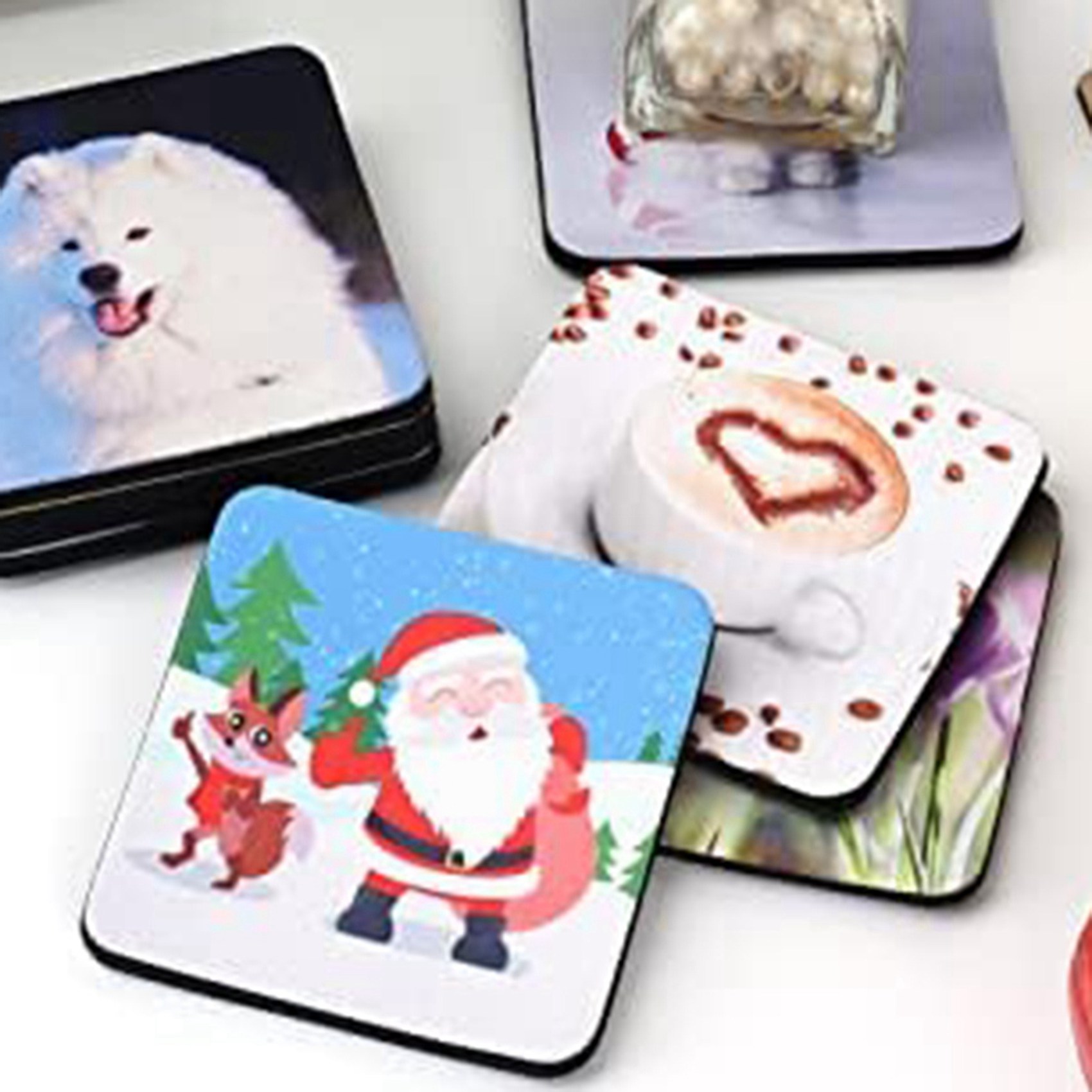 F-F 40PCS Square Sublimation B - Coaster Sublimation Blank recension och pris