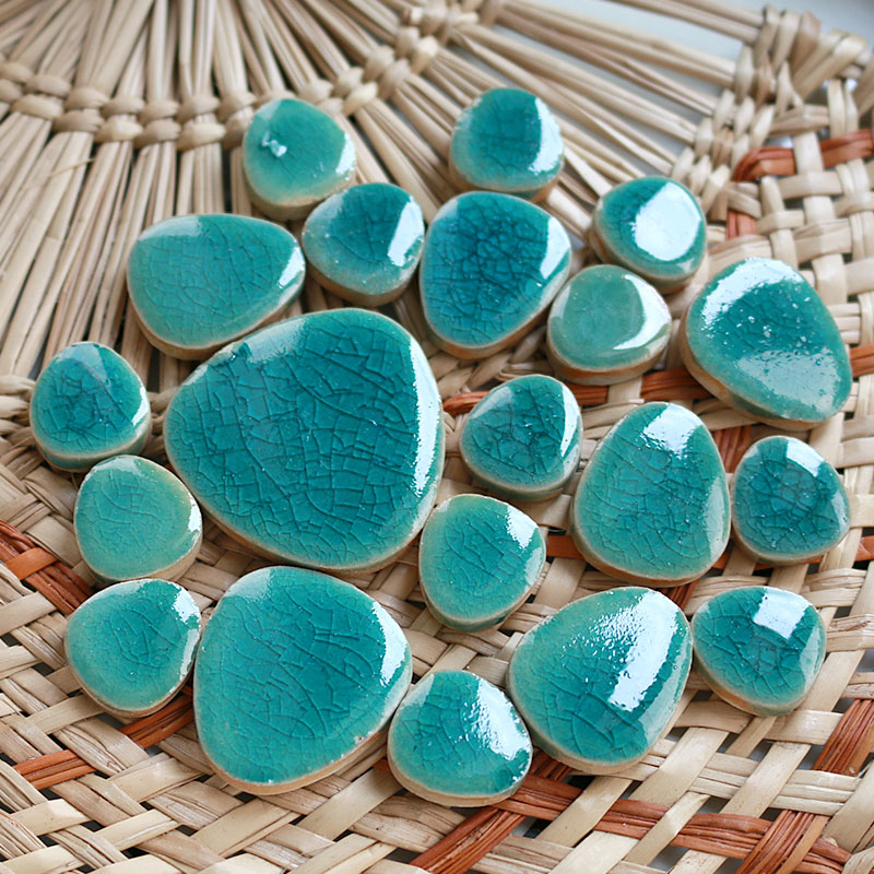 100g DIY Ceramic Mosaic Tiles  - Ceramic Tile Blank recension och pris