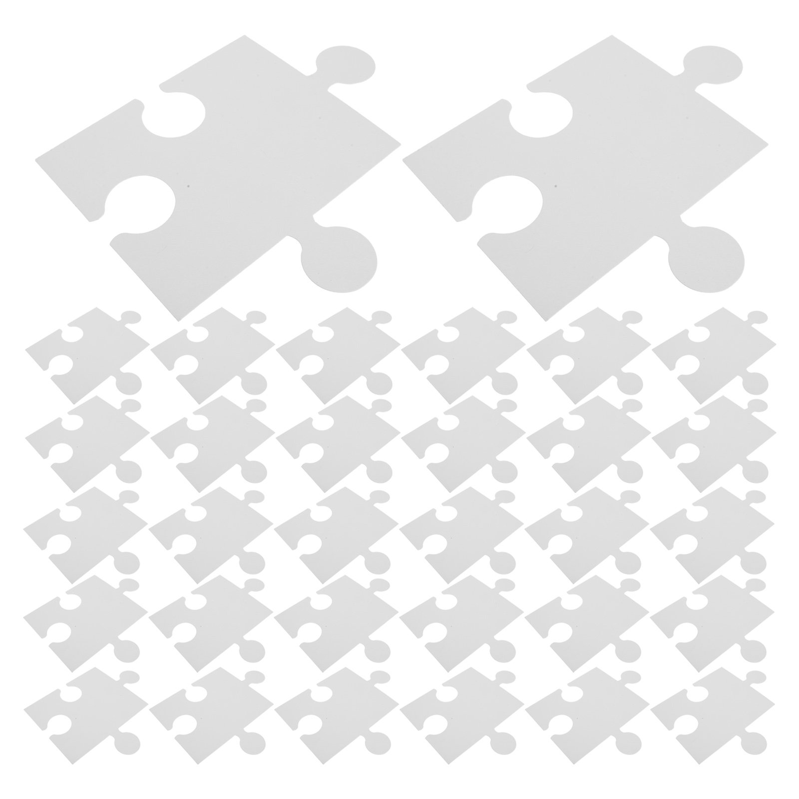 60Pcs Large White Blank Puzzle - Puzzle Blank White recension och pris